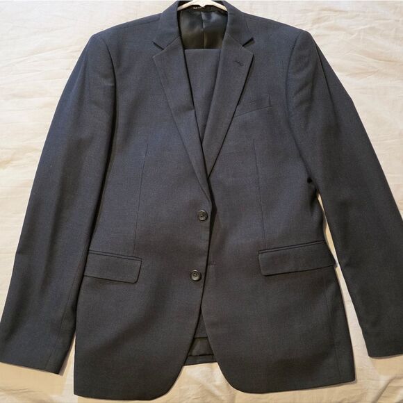 Egara Slim Fit Mens 40R Dark Gray Pants Are 34/32